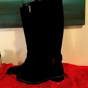 Aquatalia Suede and Fabric Boots